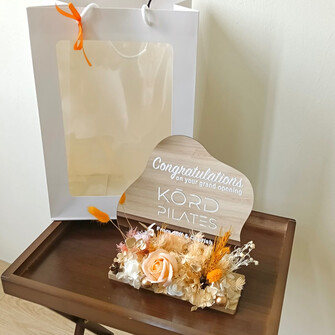 Opening table mirror - Light champagne theme 
